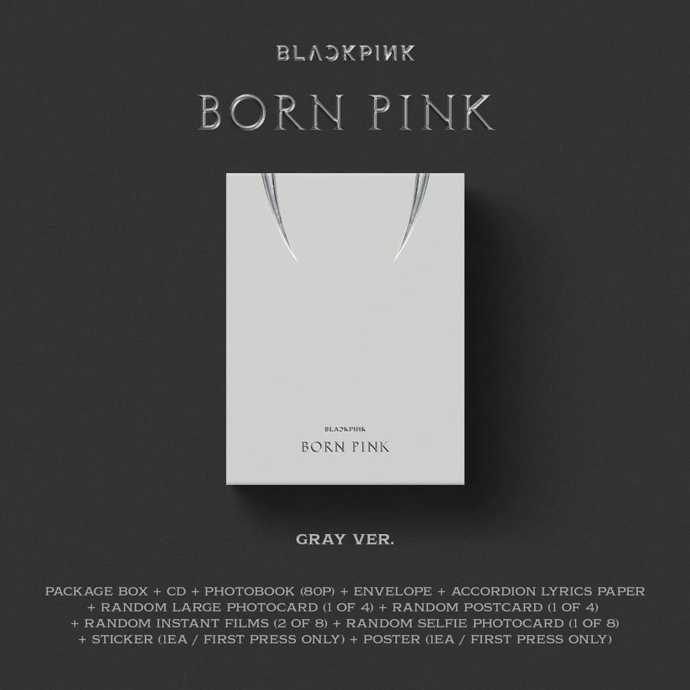 BLACKPINK - BORN PINK (BOX SET Ver.) Gray Ver. Cover