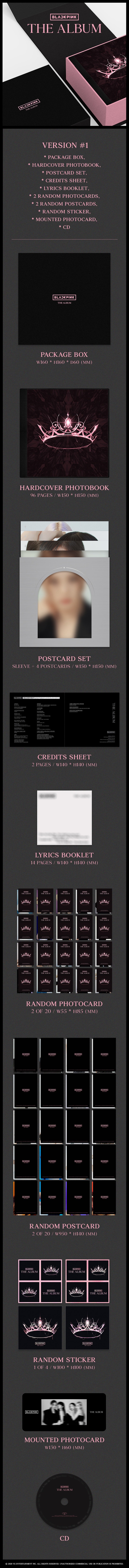 BLACKPINK - THE ALBUM Black Inklusions