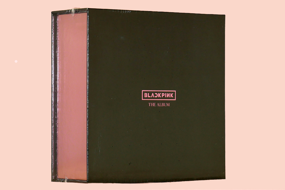 BLACKPINK - THE ALBUM Glitter Black Cover