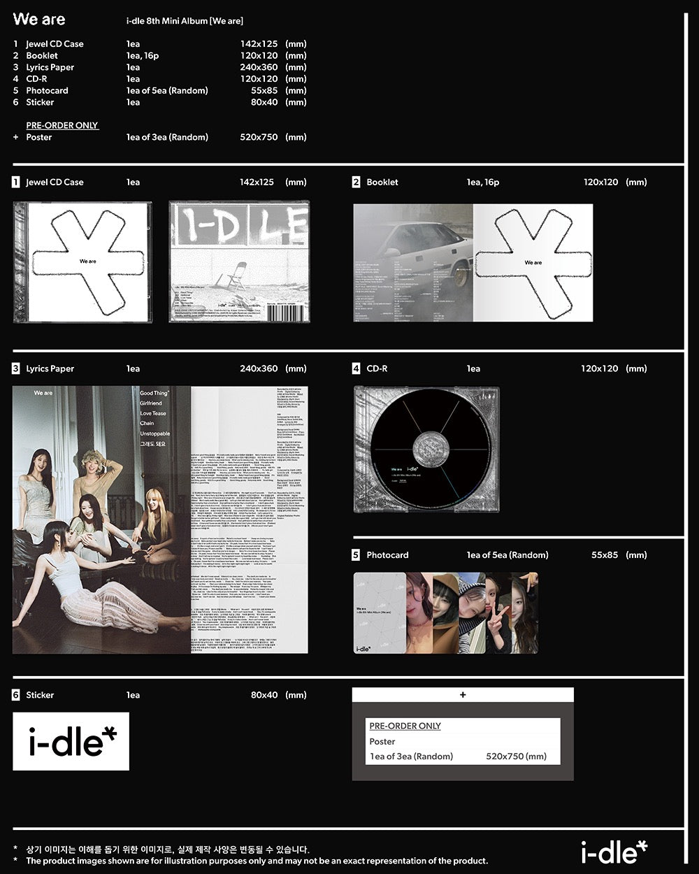I-DLE We Are Special Jewel Inklusions