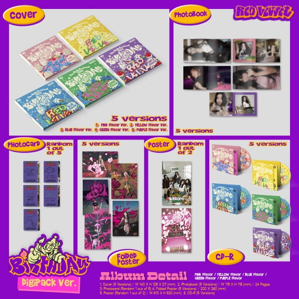 RED VELVET - The ReVe Festival 2022 - Birthday (Digipack Ver.) Inklusions