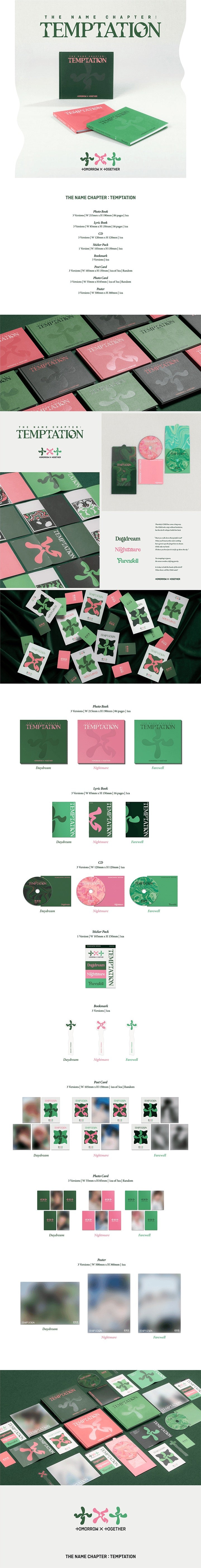 TOMORROW X TOGETHER (TXT) - THE NAME CHAPTER : TEMPTATION Inklusions