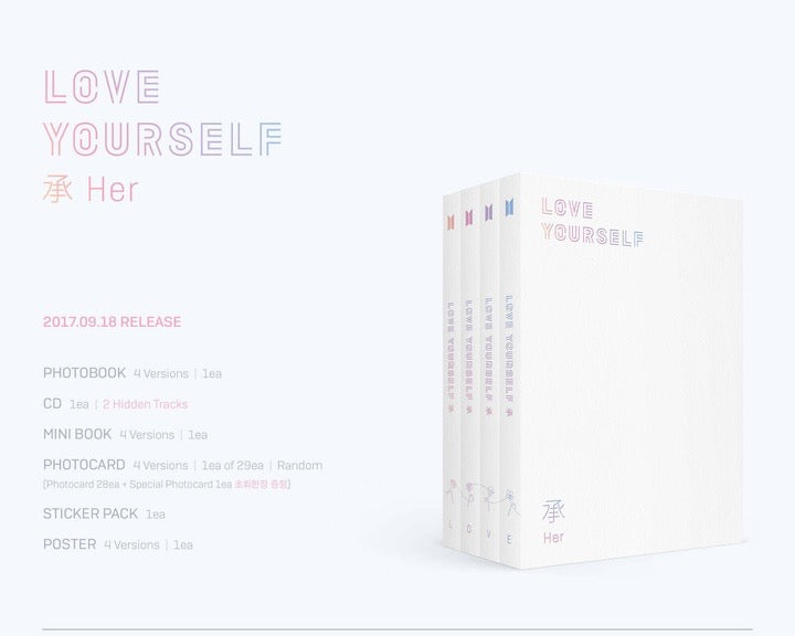 BTS - Love Yourself 'Her' Inklusions 5