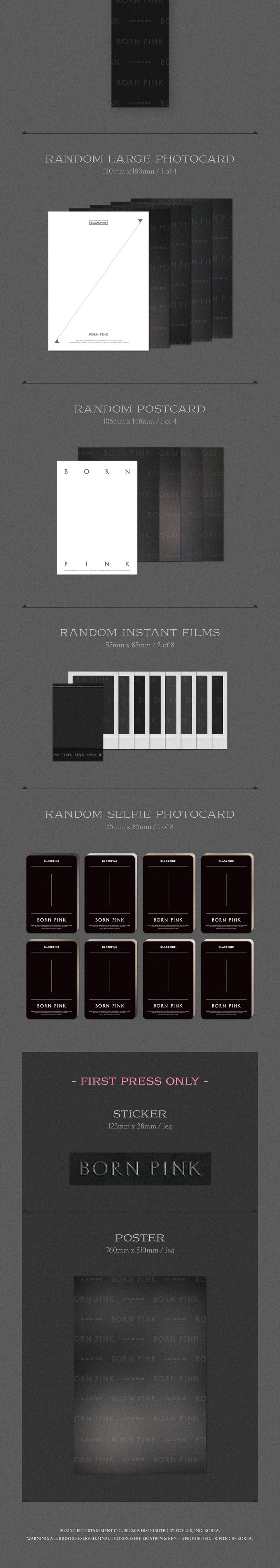 BLACKPINK - BORN PINK (BOX SET Ver.) Black Ver. Inklusions 2