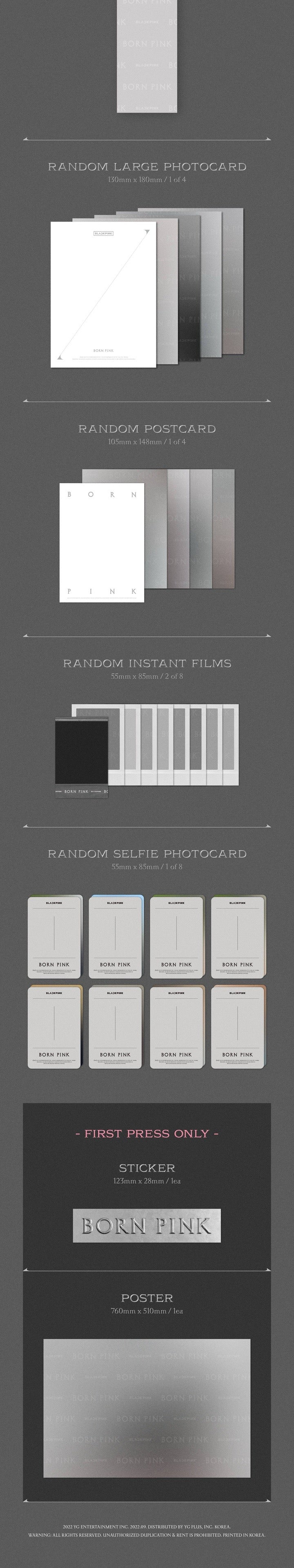 BLACKPINK - BORN PINK (BOX SET Ver.) Grey Ver. Inklusions 2