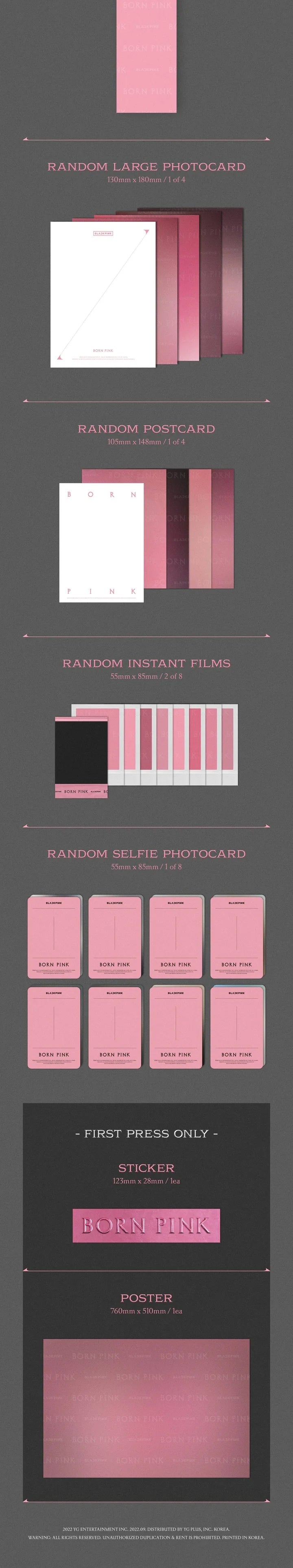 BLACKPINK - BORN PINK (BOX SET Ver.) Pink Ver. Inklusions 2