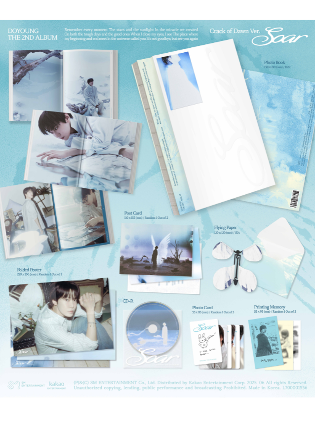 DOYOUNG (NCT) - SOAR (CRACK OF DAWN VER.) Inklusions