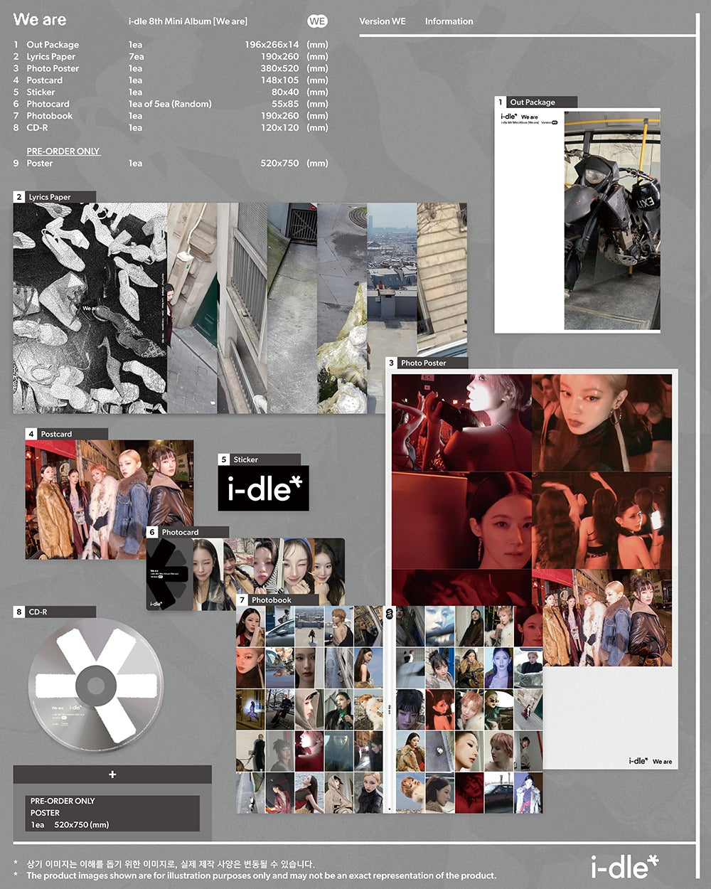 I-DLE We Are Photobook WE Ver. Inklusions