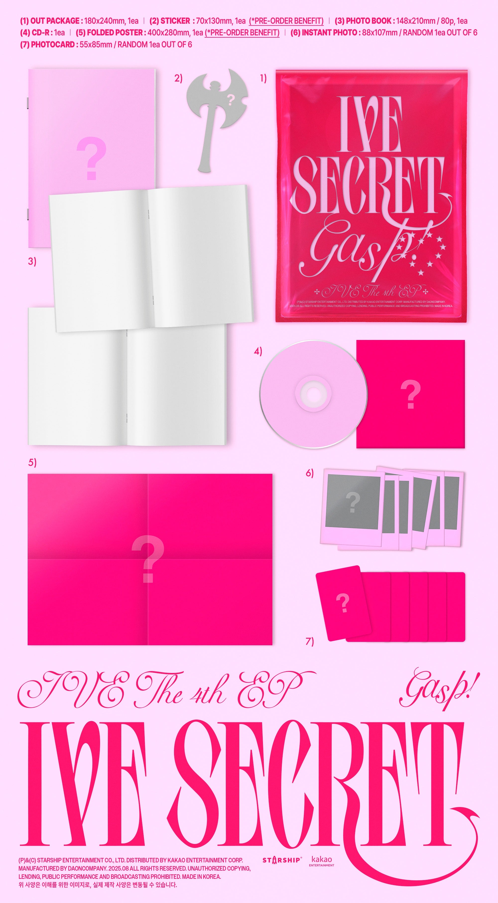 IVE IVE Secret Standard Gasp! Inclusions