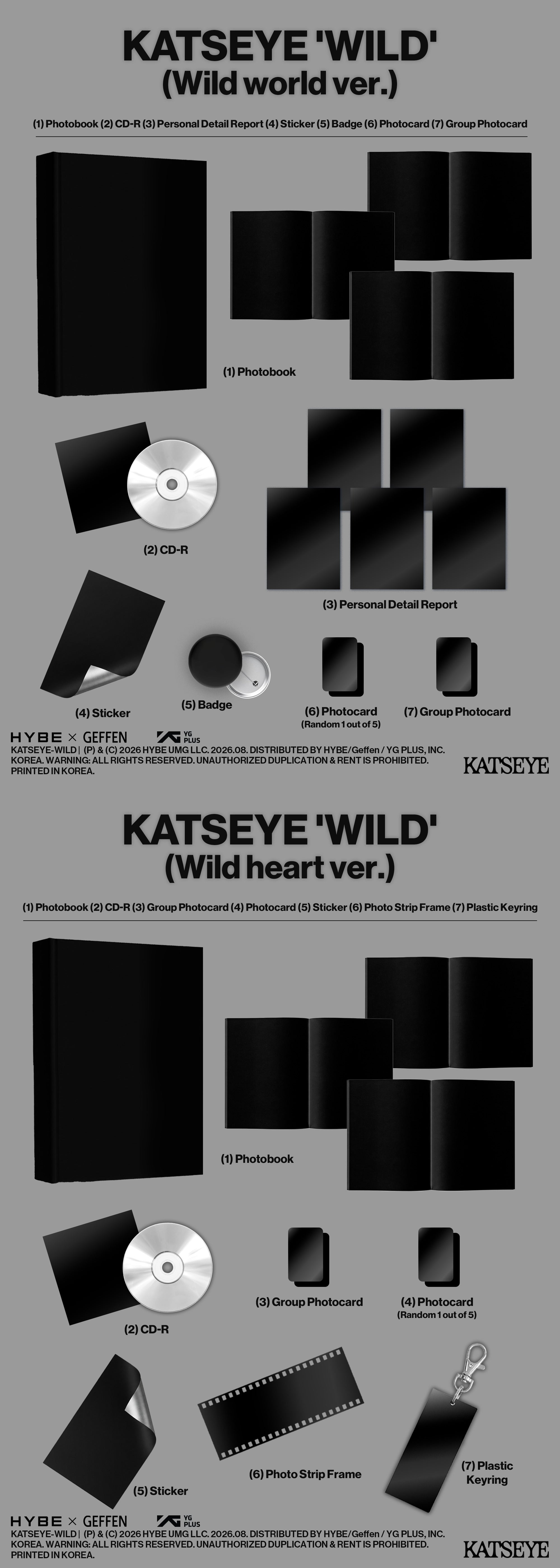 KATSEYE WILD Inclusions