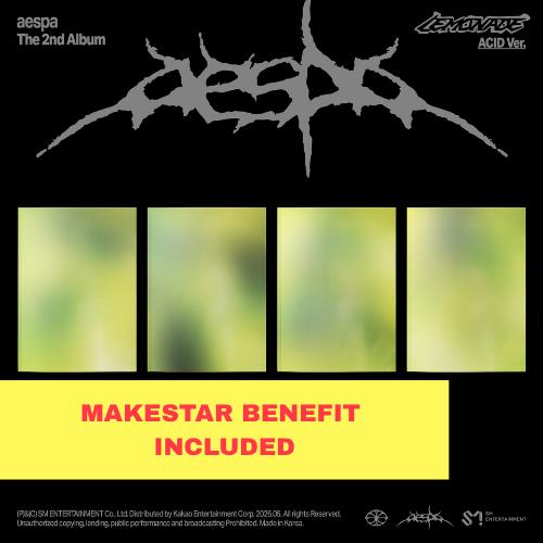 [PRE-ORDER] aespa - 2nd Album - LEMONADE (ACID Ver.) + Makestar POB