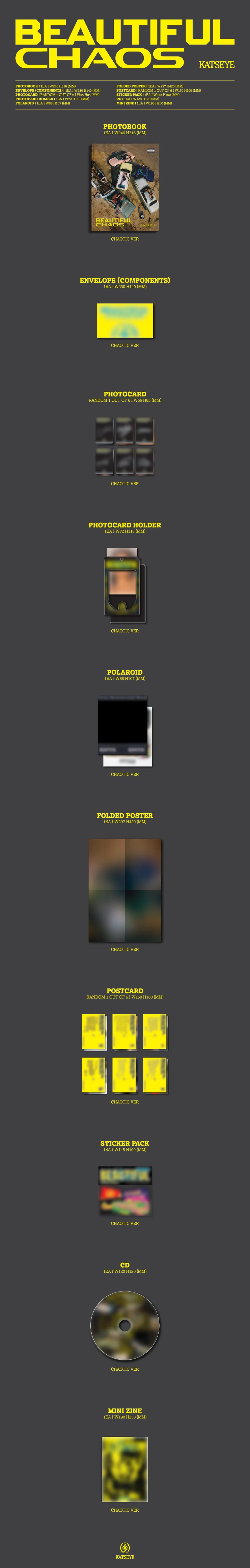 Katseye Beautiful Chaos Chaotic Inklusions