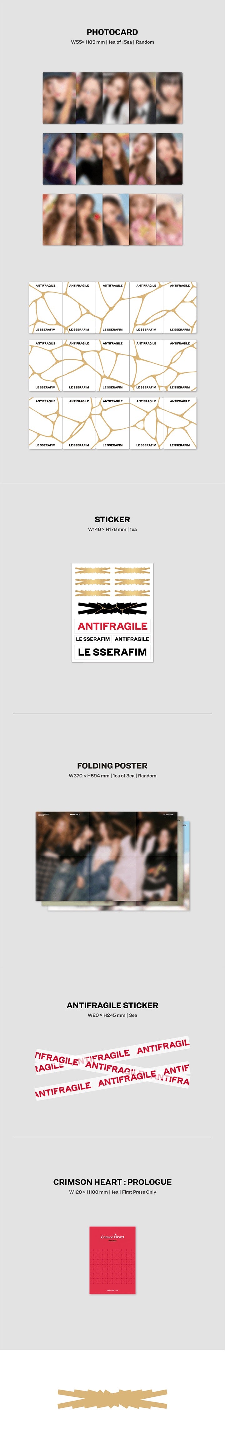 LE SSERAFIM - ANTIFRAGILE Inklusions 2