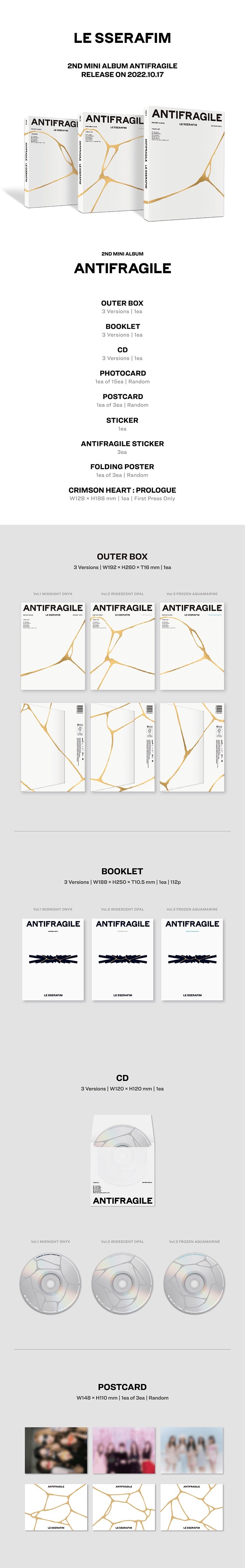 LE SSERAFIM - ANTIFRAGILE Inklusions 1