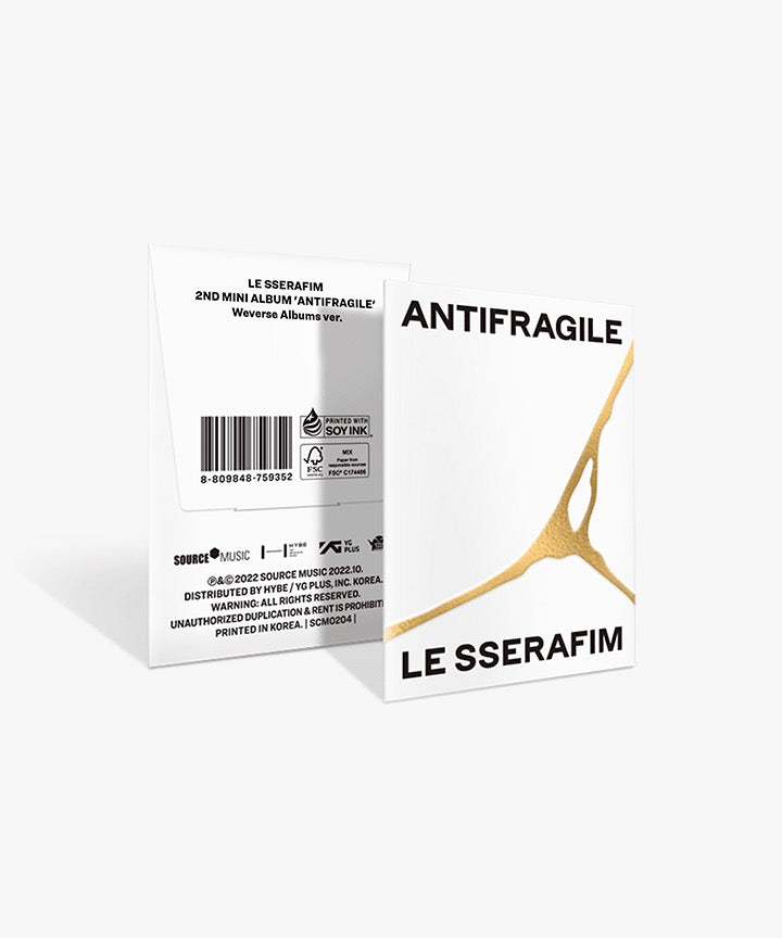 LE SSERAFIM - ANTIFRAGILE (WEVERSE ALBUMS VER.) Cover