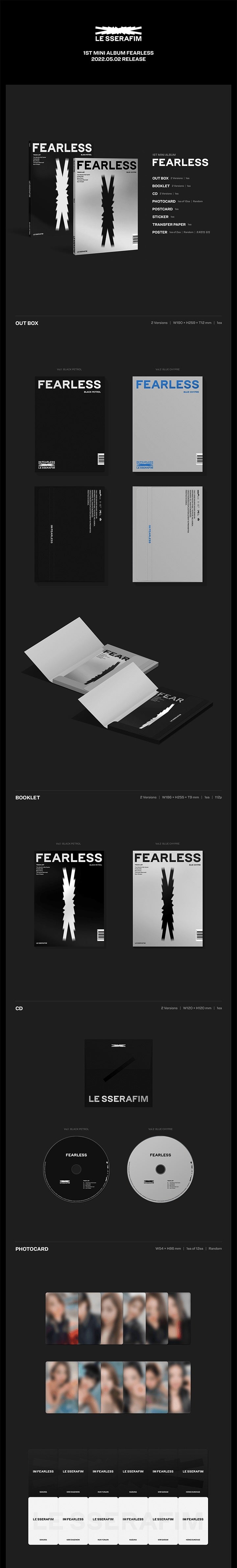 LE SSERAFIM - FEARLESS Inklusions 1