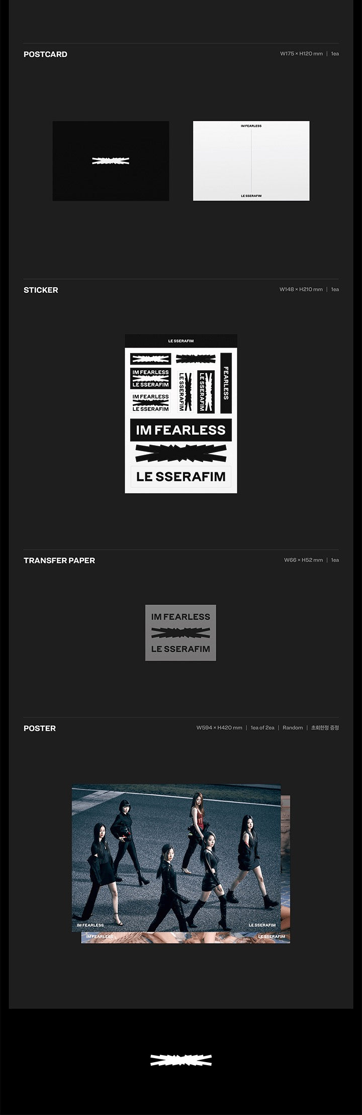 LE SSERAFIM - FEARLESS Inklusions 2