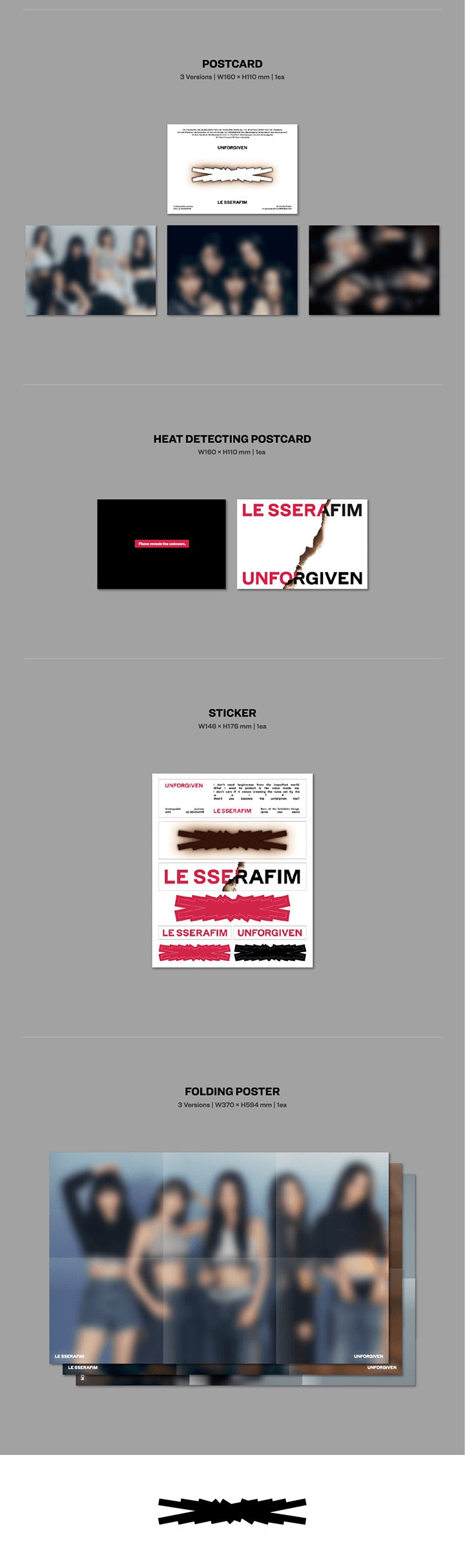 LE SSERAFIM - UNFORGIVEN Inklusions 1