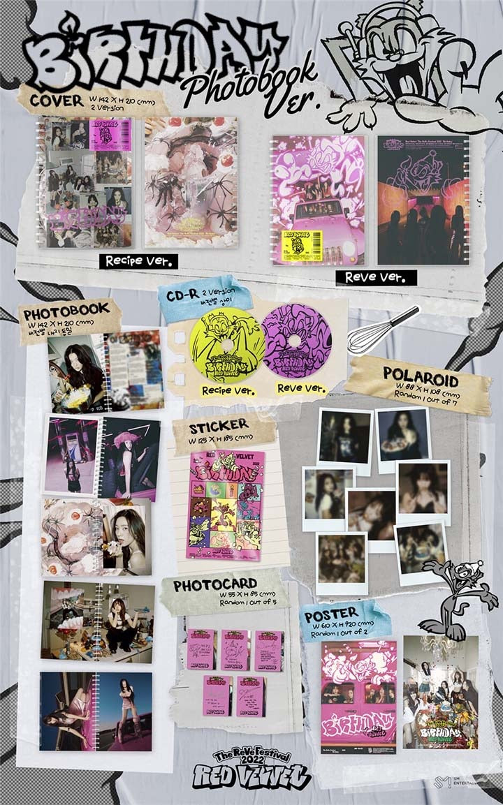 RED VELVET - The ReVe Festival 2022 - Birthday (Photobook Ver.) Inklusions
