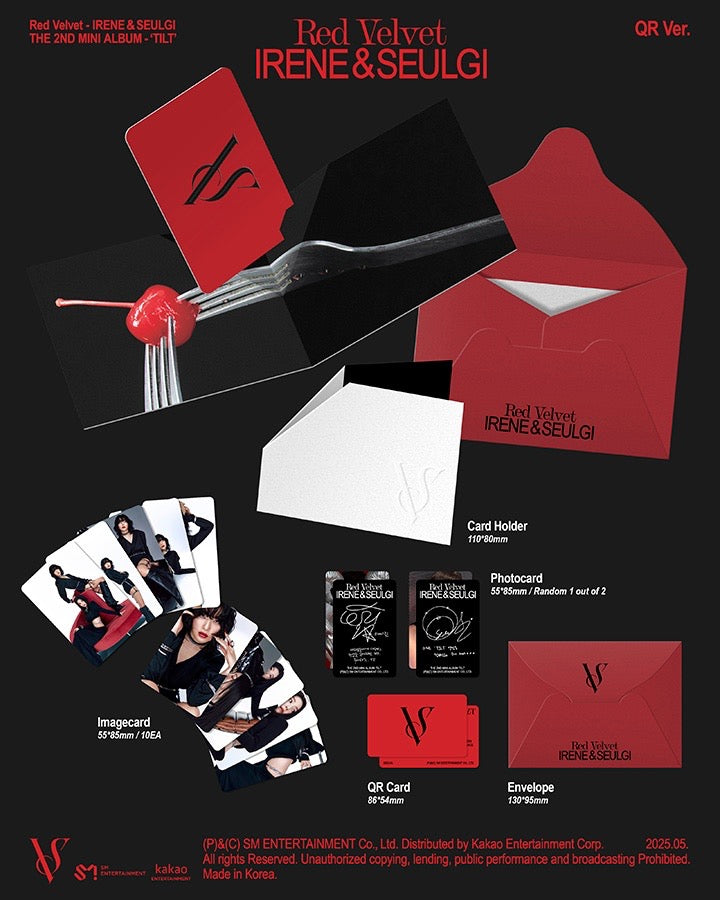 IRENE & SEULGI (RED VELVET) - TILT (SMART ALBUM QR VER.) [2ND MINI ALBUM] Inklusions
