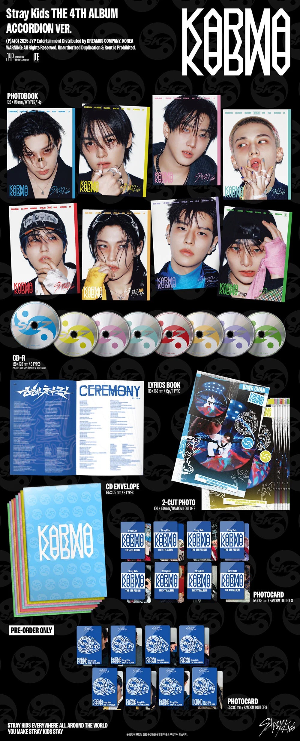 StrayKids Karma Accordion Ver Inclusions