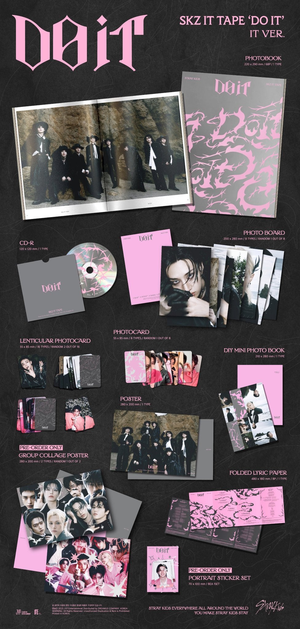 Stray Kids Do It It Version Inclusions Fans Shop