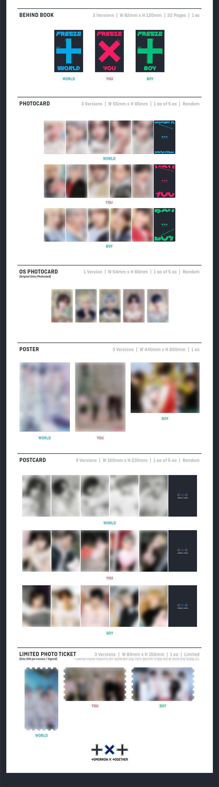 TOMORROW X TOGETHER (TXT) - The Chaos Chapter : FREEZE Inklusions 2