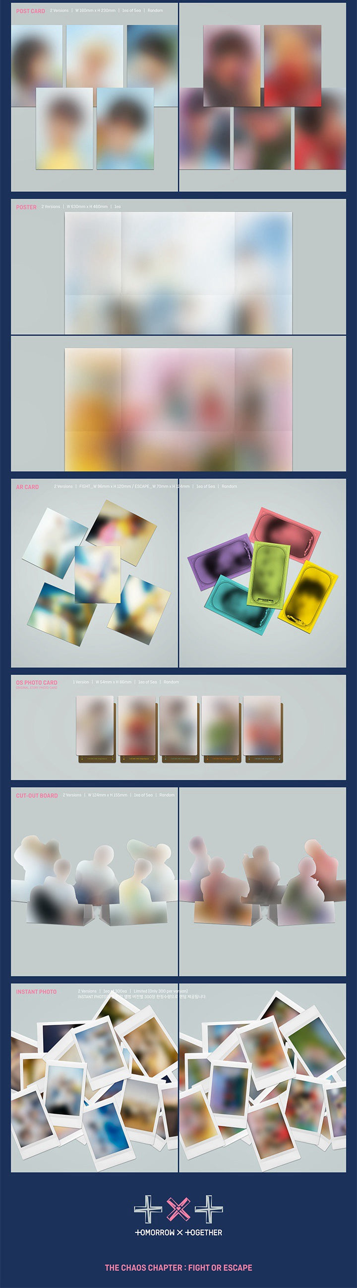 TOMORROW X TOGETHER (TXT) - The Chaos Chapter : FIGHT OR ESCAPE Inklusions 2