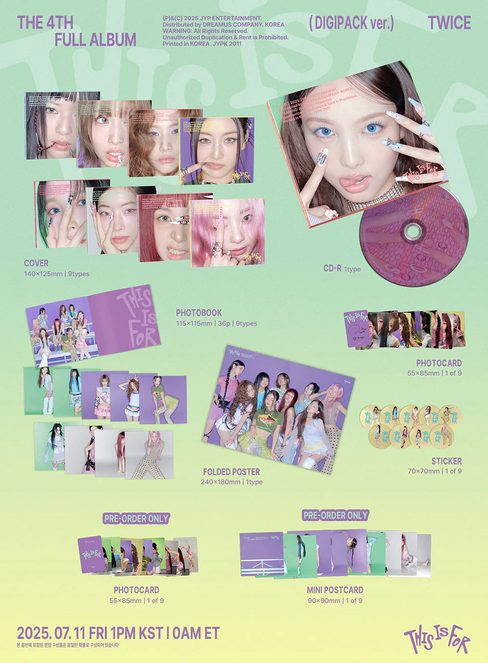 Twice This Is For Digipack Inclusions
