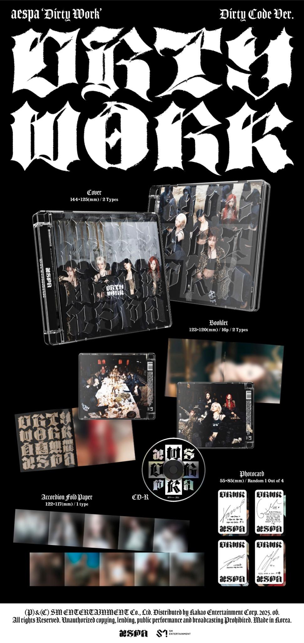 aespa Dirty Work Dirty Code Inklusions