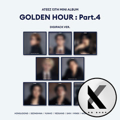 [PRE-ORDER] ATEEZ - 13TH MINI ALBUM [GOLDEN HOUR : PART.4] (DIGIPACK VER.) + TOKTOQ POB