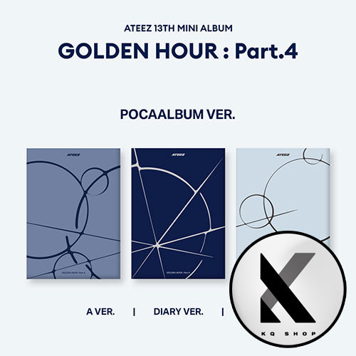 [PRE-ORDER] ATEEZ - 13TH MINI ALBUM [GOLDEN HOUR : PART.4] (POCAALBUM VER.) + TOKTOQ POB